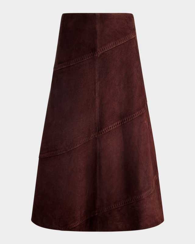 Sosie Suede Midi Skirt